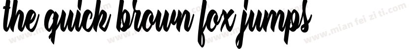 the quick brown fox jumps字体转换